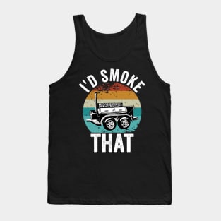 Funny Grilling Dad BBQ Season Id Smoke That Tank Top